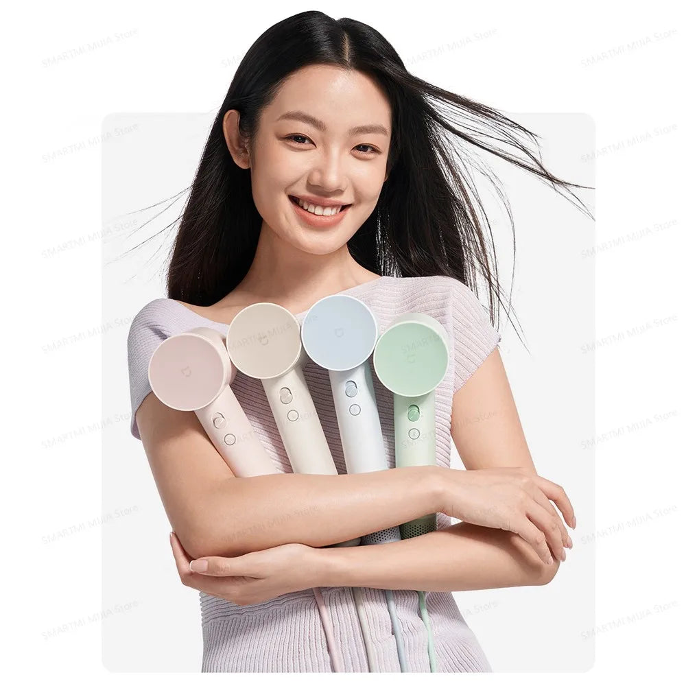 2025 New XIAOMI MIJIA High-Speed Hair Dryer,110000rpm,62m/s Powerful airflow,8 Airflow Mode,347g 4 Color,CN Version With Adapter.