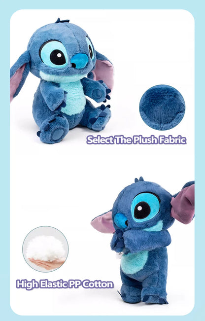 Genuine Disney Kawaii Stitch Stuffed Toys Cartoon&Cute Lilo&Stitch Plush Dolls Throw Pillow BirthdayGift For Kids Boy Girlfriend.
