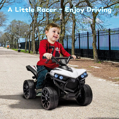 6V Electric Quad For Kids, Electric Car With LED Lights And Music, 1.5-3 km/h, Horn, ATV For Children, Perfect Gift For Kids.