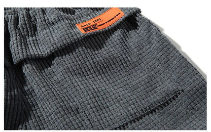 Baggy Corduroy Jogger Pants Men Tech Fleece Sweatpants Man Autumn Winter Casual Harem Pants Male Sport Thermal Trousers.