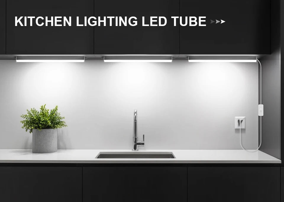 50cm T5 LED Tube Light AC85-265V, 2835 SMD Eye Protection No Flicker, Replace Fluorescent Light for Home, Office, Shop, Hotel.