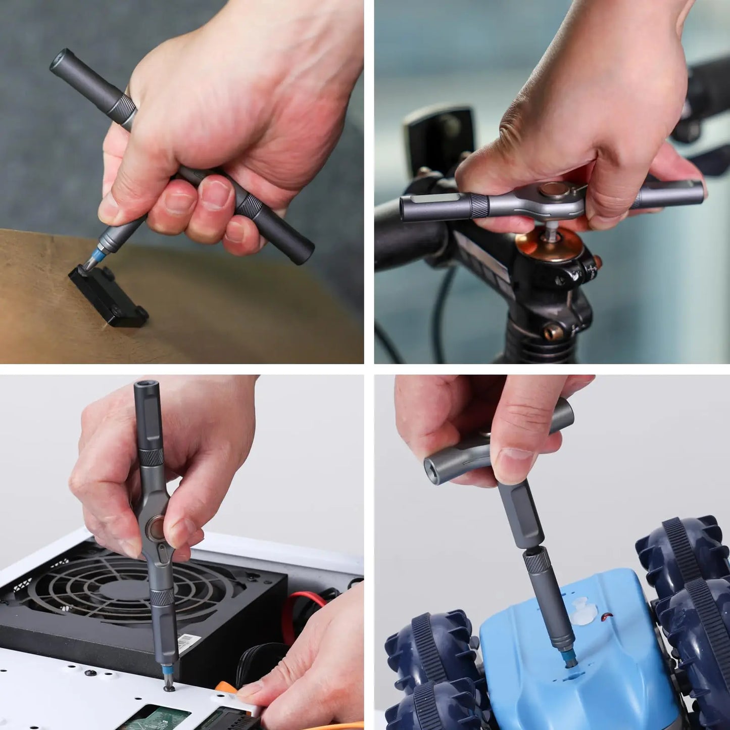 VMAN 24in1 Multifunktions-Ratschenschraubendreher-Set, mehrere magnetische Bits, Mini-Reparatur-Werkzeug-Set, Haushaltswerkzeug für PC und Schreibtisch usw.
