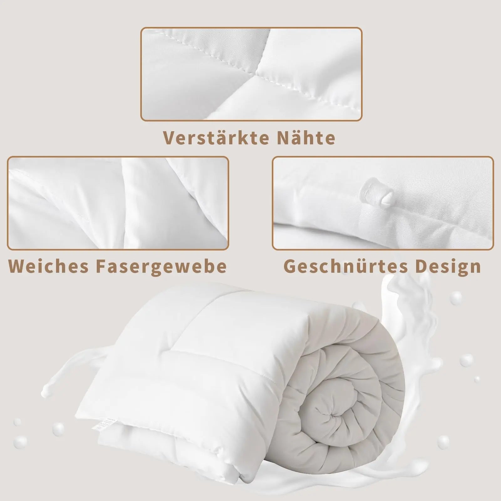 Good Nite Winter 460 GSM Extra Thick Quilt  - et Warm Winter  - et Soft and Cozy Blanket White.