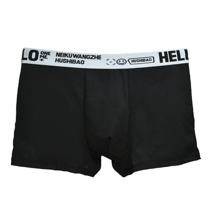 4Pcs männer Boxer Unterwäsche Mann Mid-taille Unterhose Einfarbig Antibakterielle Höschen Plus Größe Shorts Homme U konvexen Dessous