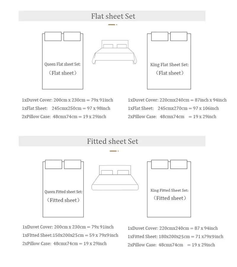 Luxury Satin Jacquard  Cotton Bedding Set Gold Leaves Egyptian Cotton Smooth Duvet Cover Set Flat/Fitted Sheet Pillowcases.