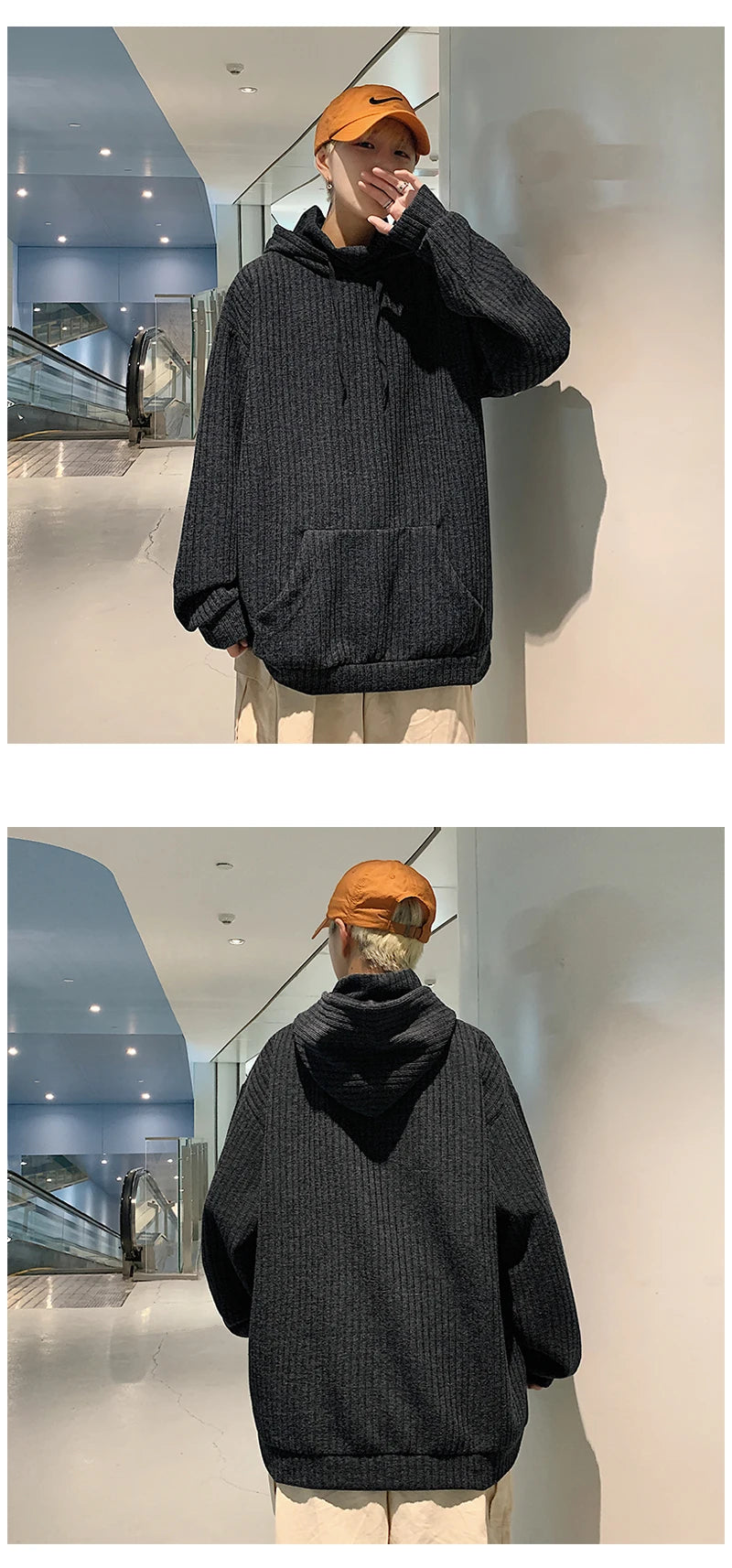 Sweater Men Spring Autumn Men's Hooded Sweater Casual Pullover Warm Knitted Sweatercoat Pull Homme Plus Size 3XL Streetwear.