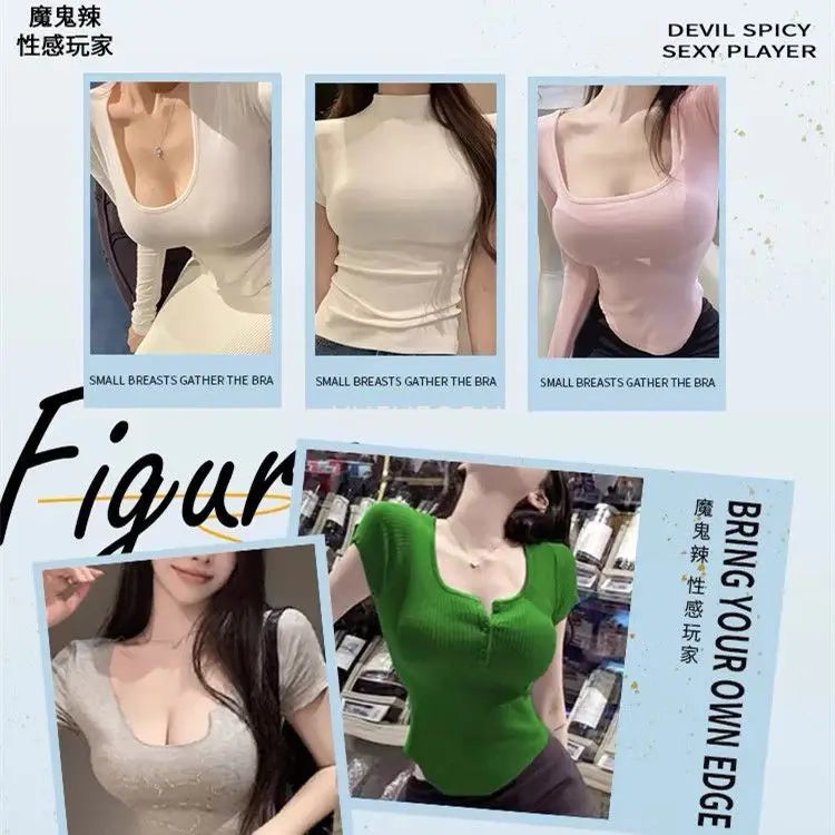 10cm Push Up Strapless Bra Extreme Lift for Small Bust Anti-Slip Silicone Grip Seamless Invisible Design Adhesive Free Plunge.