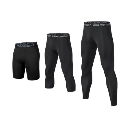 Herren-Kompressionshose, Strumpfhosen, coole, trockene Leggings, Sport-Baselayer-Laufhose, sportliches Training, aktive Shorts