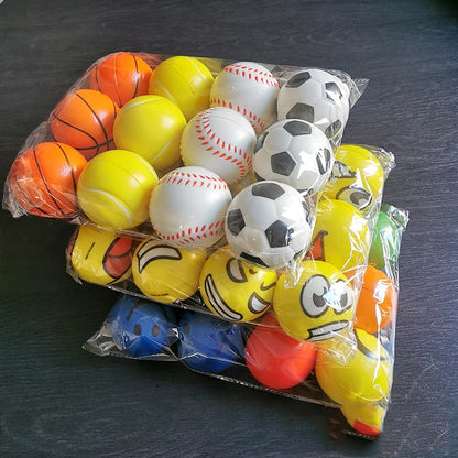 Stress Relief Foam Sponge Stress Ball Squeeze Ball Toy Squeeze Hand Wrist Exercise Sponge Toy for Kid Adult Child Creative Gifts.