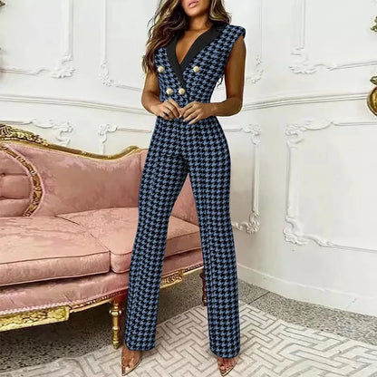Women Jumpsuit Lace Straight Leg Elegant Long Jumpsuit V-neck Mesh Elegant Tube Spring Sexy Party Night Evening Jumpsuit Summer.