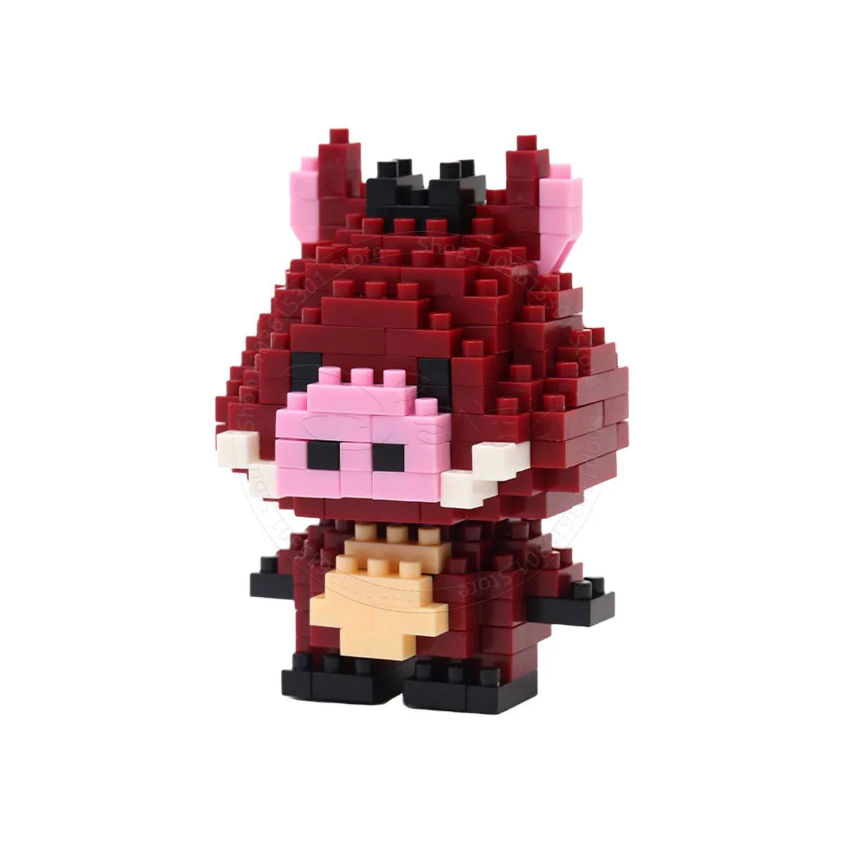 Stitch Disney Princess Elsa LinaBell Building Blocks Mickey Mouse Duck Mini Action Figures Blocks Assemble Toys Brick Kids Gifts.