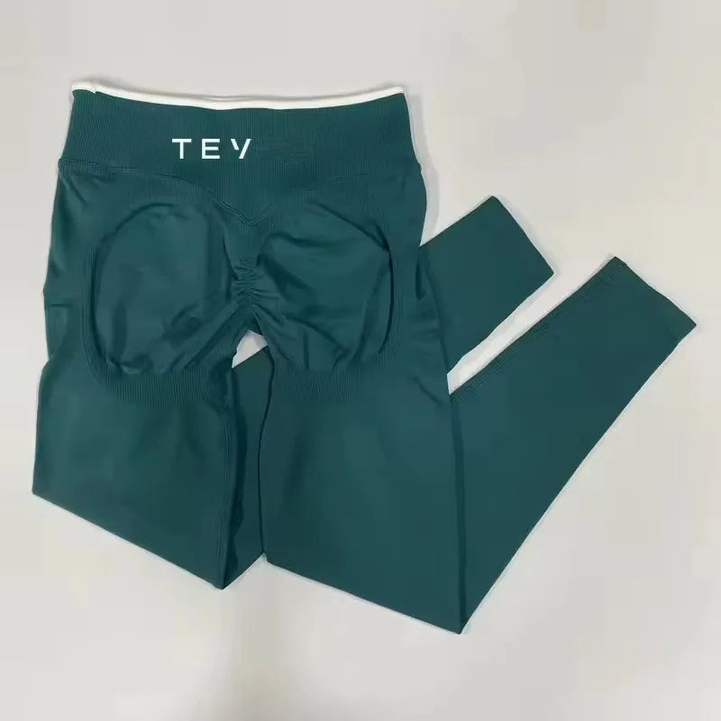 Ignite Sculpt Series Scrunch Seamless Leggings Women Hip Lifting Running Workout Yoga Pants Fitness Cycling Tights Gym Wear XL.