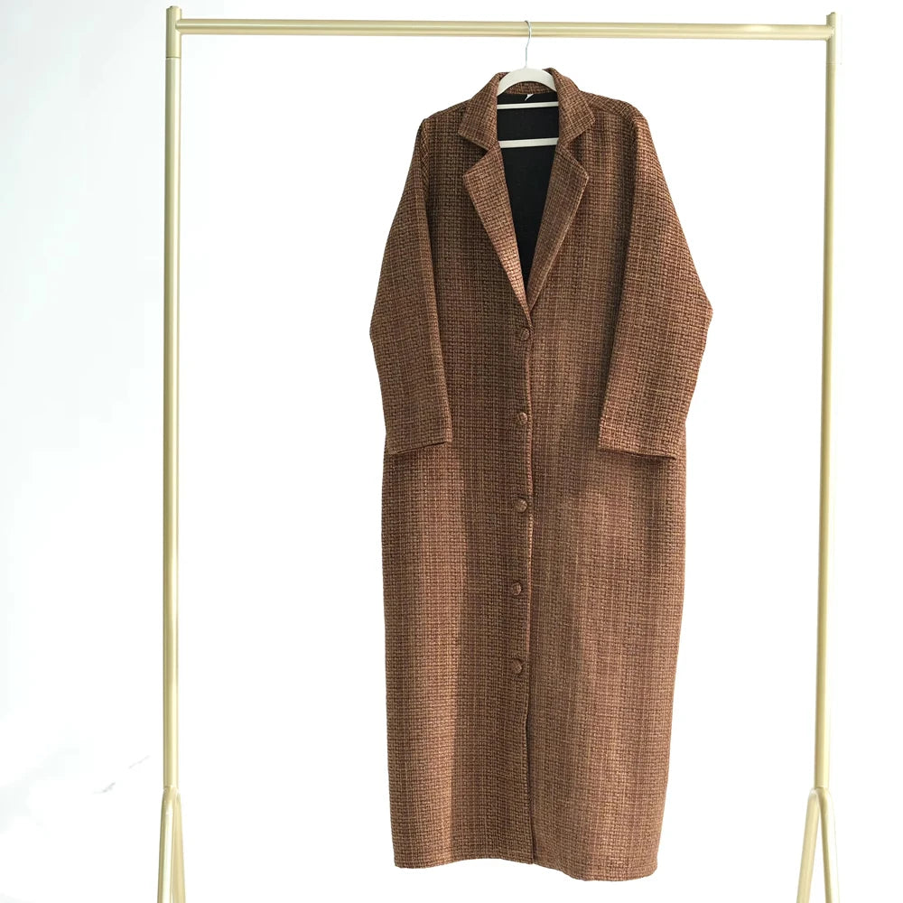 Ramadan Eid Winter Open Abaya Dubai Muslim Modest Coat Kimono African Dresses For Women Kebaya Kaftan Islam Robe Femme Musulmane