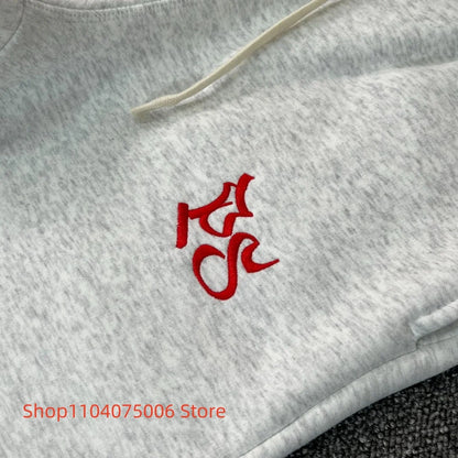 Pepe Studio Fleece-Lined Elastic Waist Jogger Pants Winter Warm Soft Loose Fit Sweatpants with Drawstring for Women Men