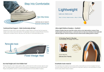 Fujin 9cm Cow Suede Genuine Leather Women Vulcanized Shoes Platform Wedge Skate Boarding High Brand Heels Casual Summer Shoes.