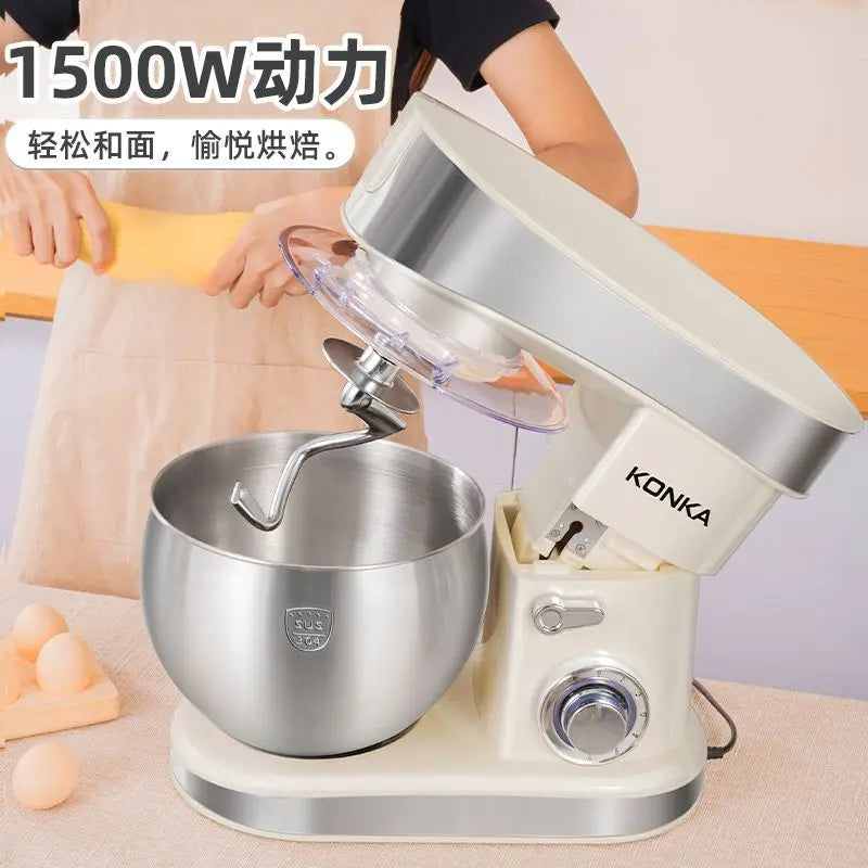 1500W stand Chef Machine mixer Multifunctional  Commercial Mixer Dough Mixer Household Small Automatic New electric blender 220V.