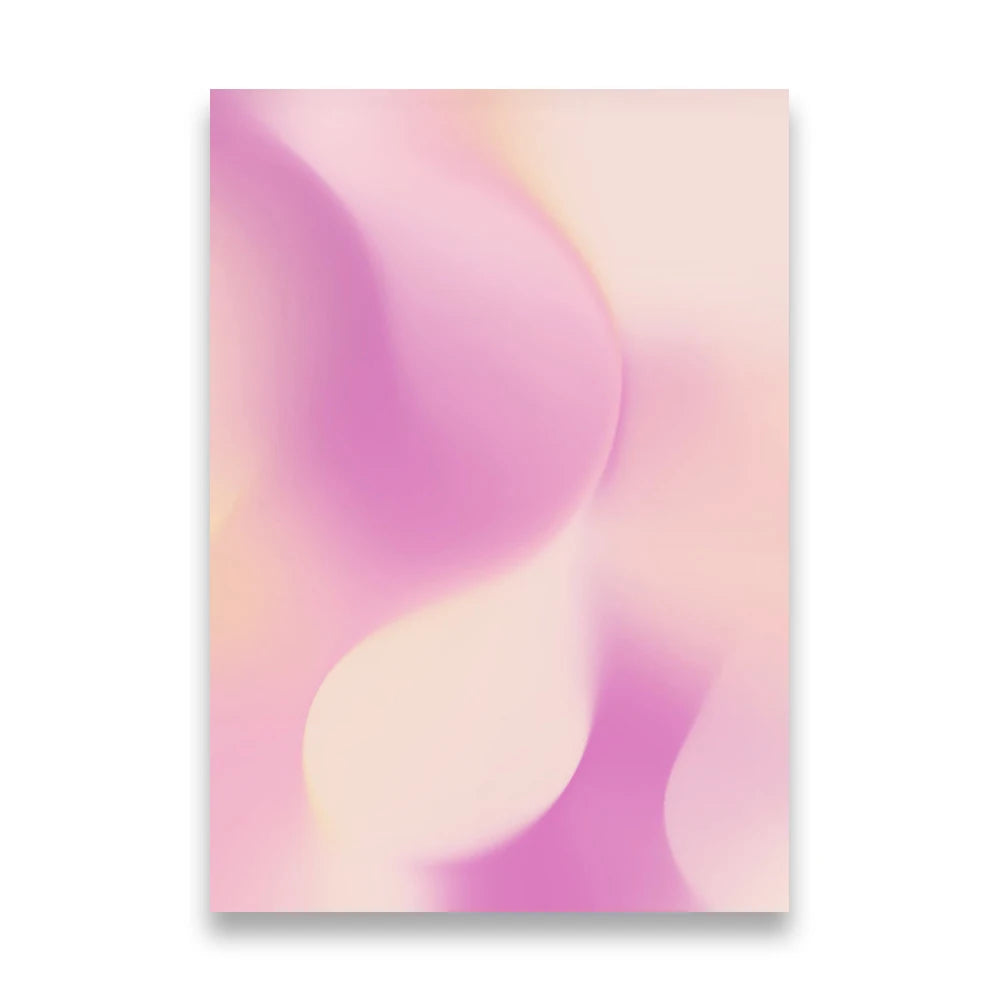Pink Gradient Aura Spiritual Affirmation Wall Art Canvas Painting Nordic Posters And Prints Wall Pictures For Living Room Decor.