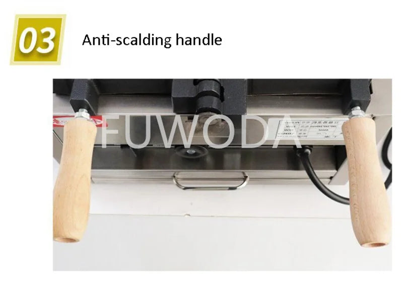 Customizable Electric 110V/220V Non-sticking Stainless Steel Dinosaur Waffle Making Machine Open Mouth Taiyaki Waffle Machine.