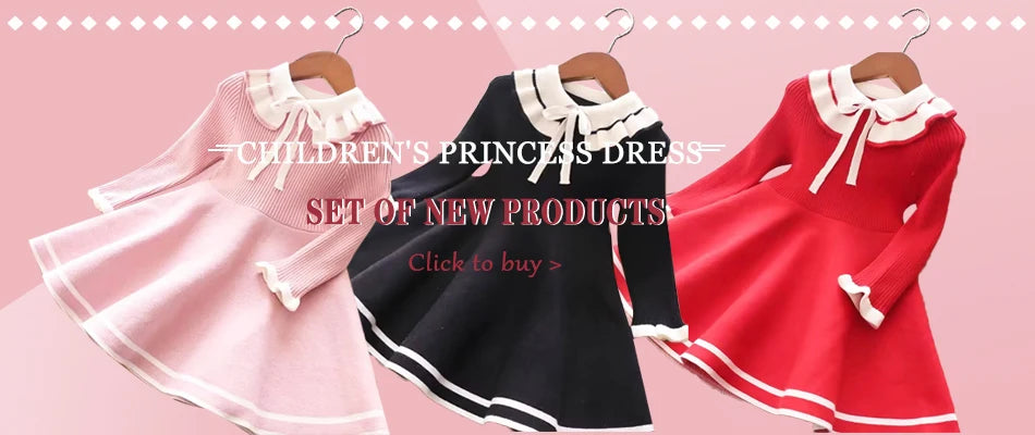 Girls long sleeve knitting suit 2025 Christmas autumn winter new girls sweater cardigan knitting Top + skirt two piece set.
