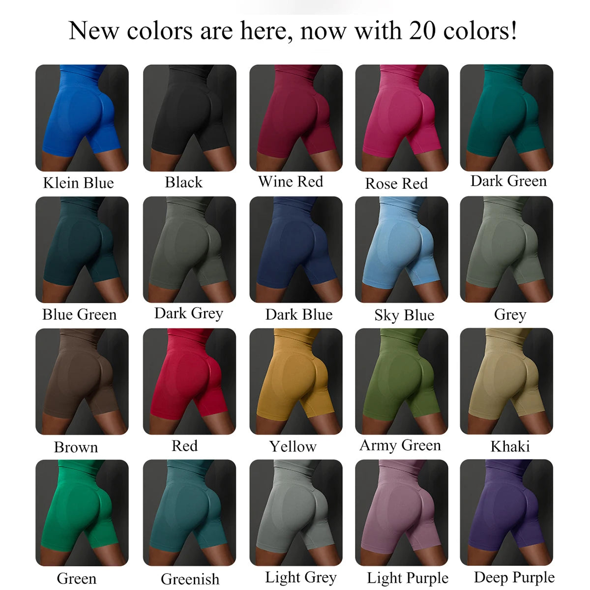 Seamless Shorts for Women Yoga Shorts Push Up Booty Workout Gym Shorts Fitness High Waist Sports Short Women Clothing.