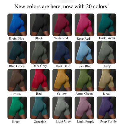 Seamless Shorts for Women Yoga Shorts Push Up Booty Workout Gym Shorts Fitness High Waist Sports Short Women Clothing.