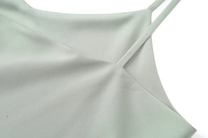 New Autumn Woman Long Sleeve Dress Suit Solid Color Tie With Bow Top And Milk Silk Knit Suspenders Dress Elegant Female Outwear.