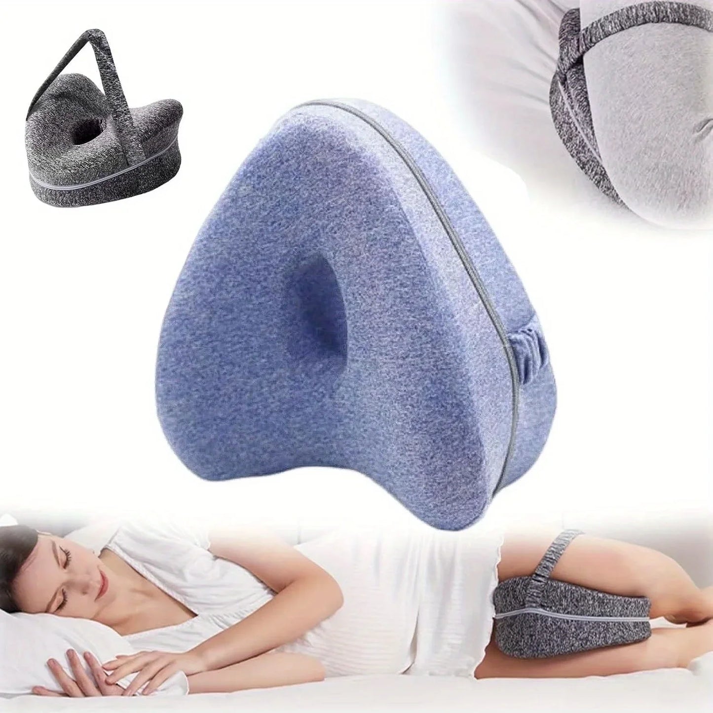 Memory Foam Leg Knee Foam Support Pillow Side Sleeper Sciatica Orthopedic Sciatica Back Hip Relief Pillow For Bed Sofa.