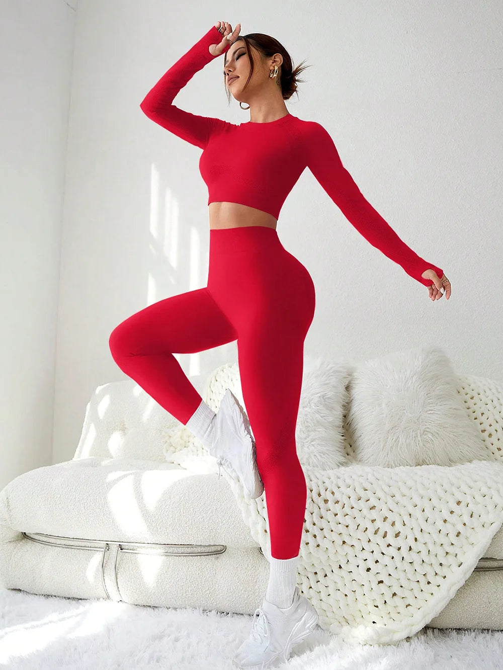 2 Piece Yoga Fashion Back Hollowed-Out Short Sports T-Shirt Leggings Fitness Suit Yoga Wear Women Sexy Sports Running Clothing