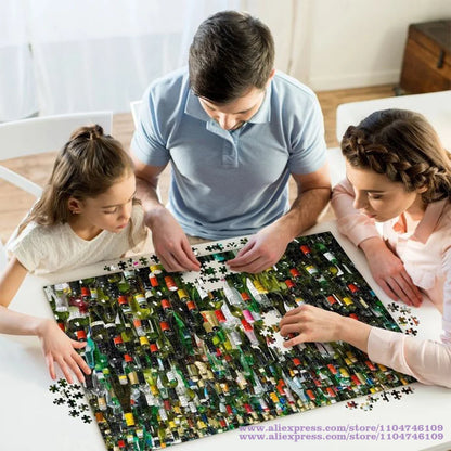 Cartoon Pokemon Pikachu Puzzle Jigsaw Diy Toys 108/200/300/500/1000/1500Pcs Intelligence Educational Puzzles for Kids& Adults.