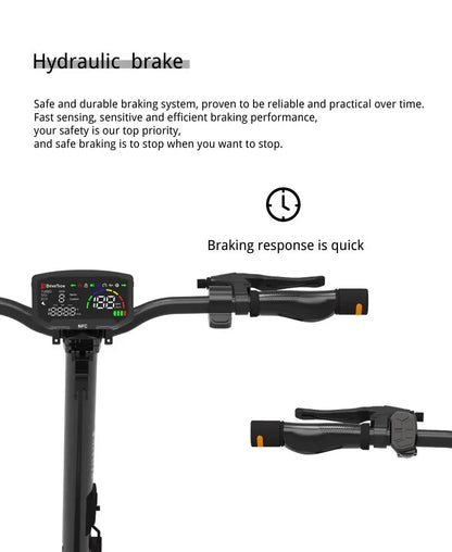 DriveTron DT06 E-Scooter 1900W Peak Power 60V18.2AH Battery 11*11‘’ Fat Tire Adult Electric Scooter.