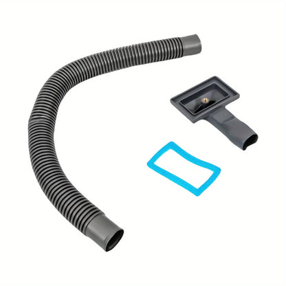 Schwarze Spüle, integrierte Spüle aus Edelstahl, Küchenspüle, Spüle mit Seifenspender und Wasserschlauch, 45 x 50 cm