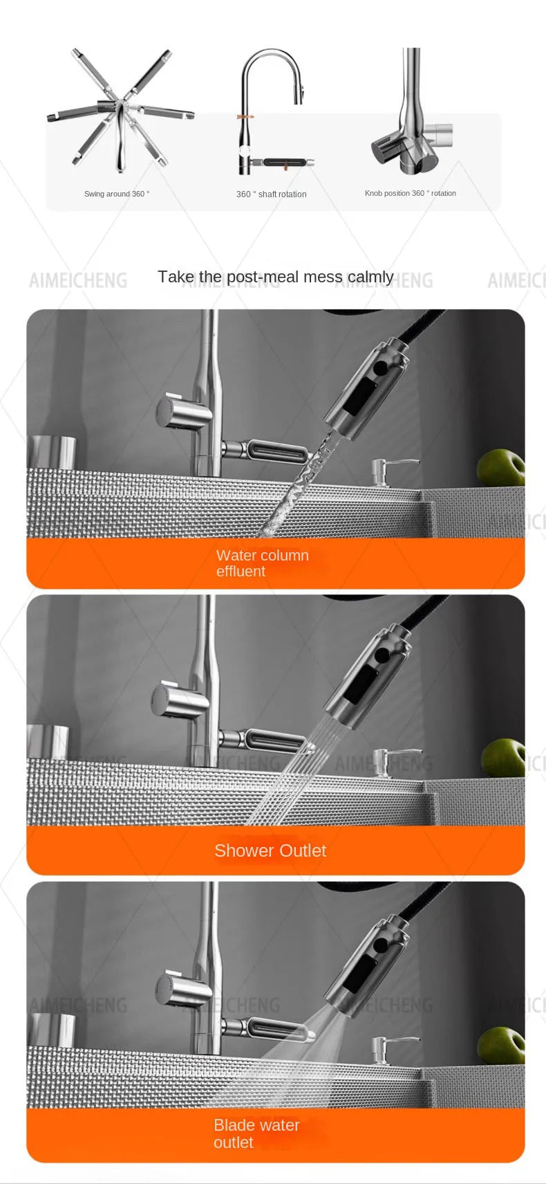 Original-Finish, spülmaschinenkompatibles SUS304-Edelstahl-Küchenspüle mit großer Einzelschüssel und Unterbau