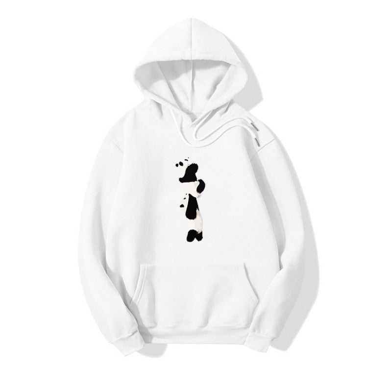 Blessyuki niedlichen Cartoon Panda gedruckt Hoodies Frauen lässig lang ärmel ige Basic Student Sweatshirt plus Größe Paar Kleidung y2k Top.