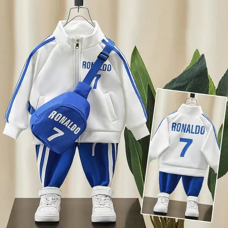 Children Clothing Set Boy Clothes Spring Suit Baby Sets Cute Cotton Coat Pants Kids Soft Tracksuit With Bag 2-10Y 2024 New.