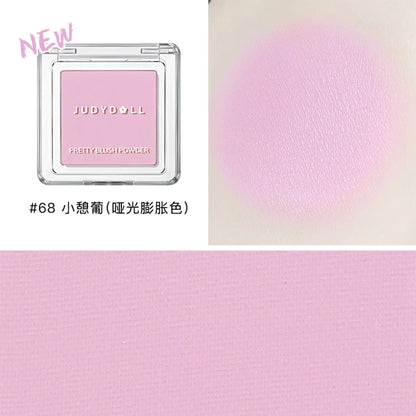 Judydoll Monochrome Blush Portable Silky Cream Multipurpose Blusher Eyeshadow Nude Natural Brighten Skin Tone Makeup Cosmetics