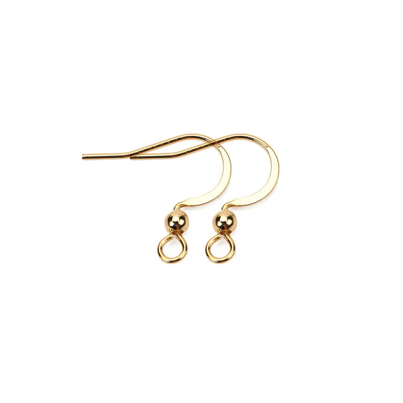 50pcs Never Fade PVD Stainless Steel Earrings Hooks Clasp Bulk Anti Allergy Earring Making Earing Wires For Diy Jewelry Findings.