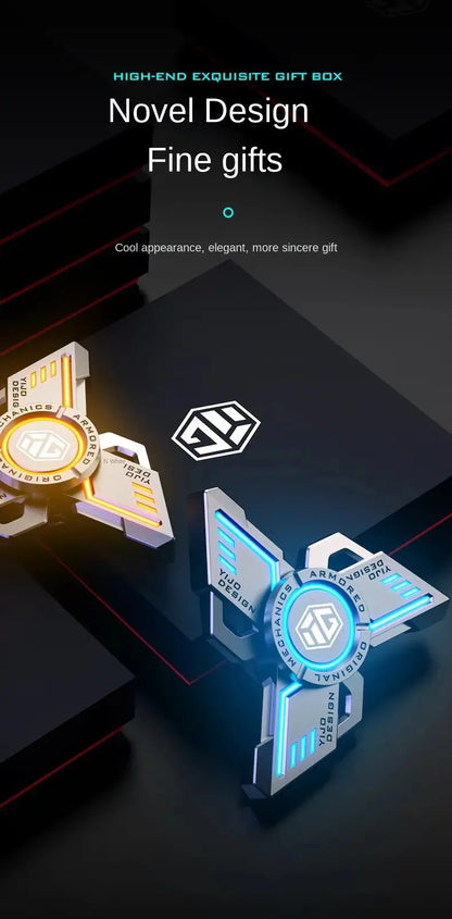 uminous metal EDC fidget spinner stress relief pressure reduction finger toy cool spinner ADHD  aids Creativity gift for boys.