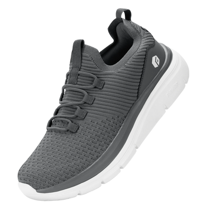 FitVille Herrenschuhe zum Hineinschlüpfen, leichte, breite Breite für Plattfüße, Plantarfasziitis, Fersenschmerzlinderung