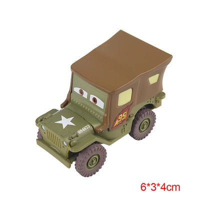 Disney Pixar Cars 2 3 Lightning McQueen Div Fritte Frank Mater Chick Hicks 1:55 Diecast Vehicle Metal Toy Car Kid Birthday Gift.