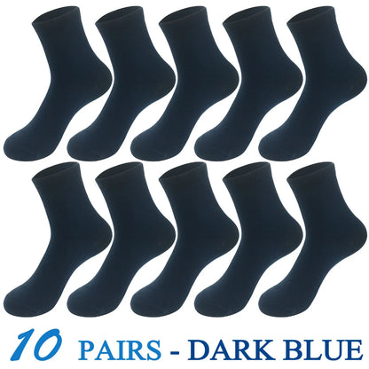 5 Pairs/Lot Socks Men Cotton Dress Wedding Black Grey White Brand Fashion Meias Male Breathable Casual Long Sock Gift 2024 New.