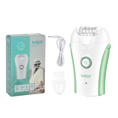 VGR Hair Remover Professional Epilator Electric Leg Body Rechargeable Underarms Portable Two Speeds Epilator for Women V-705.
