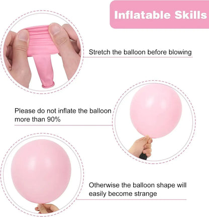 Pastell rosa Luftballons in verschiedenen Größen 18 12 10 5 Zoll für hellrosa Luftballons zum Geburtstag Valentinstag Hochzeits feier Dekoration.