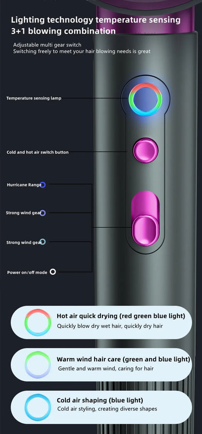 Hot Selling High-Speed Hair Dryer 2400W High-Power Silent Constant Temperature Hair Care Home Hair Salon Hammer Hair Dryer