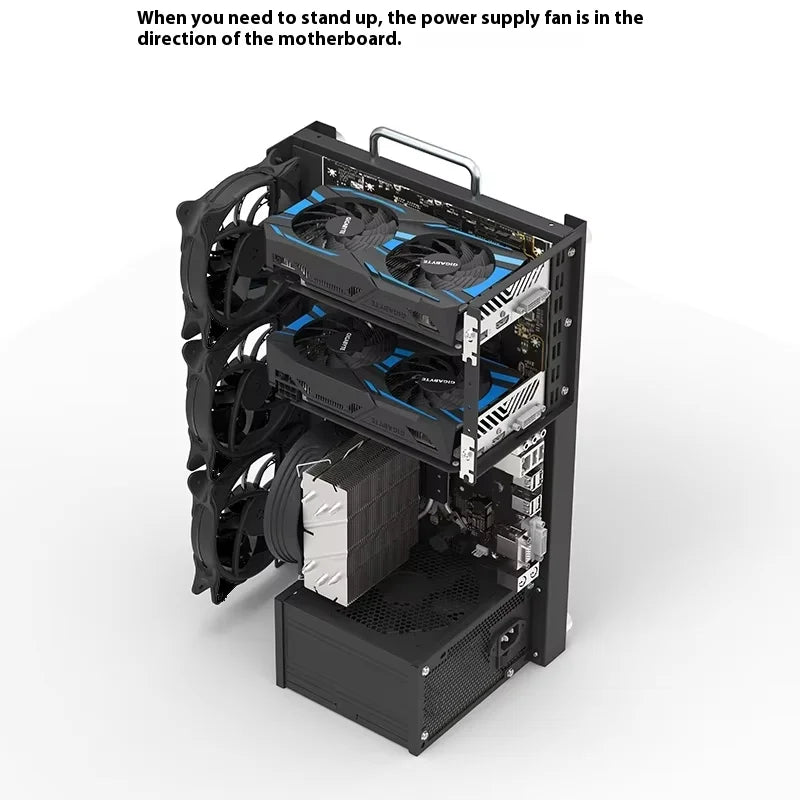 DIY Chassis X79 X99 Computer Case ATX Open Motherboard Holder ATX/-ATX/ITX Open Chassis PC Frame Chassis with Fine Mesh Steel.
