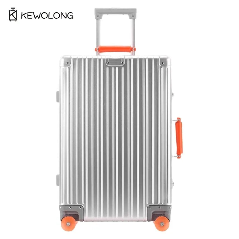 Vollaluminium-Magnesium-Legierungskoffer 20 29 Zoll – langlebiges Einscheckgepäck aus Metall mit TSA-Schloss, Handgepäck mit großer Kapazität.