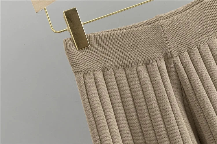 Three Piece Sets Women Pant Set Cardigan Vests Sweater Work Elegant Spring V Neck Open Stitch Knitted Long Pants Matching Sets.