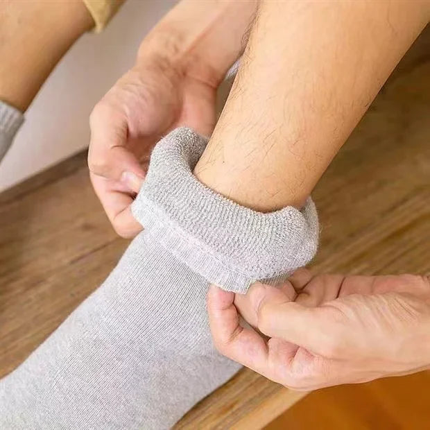 2Pairs/Men's Socks Super Thick Wool High Quality Merino Wool Socks Business Fall Winter Comfortable Mid-leg Socks Large Size Men.