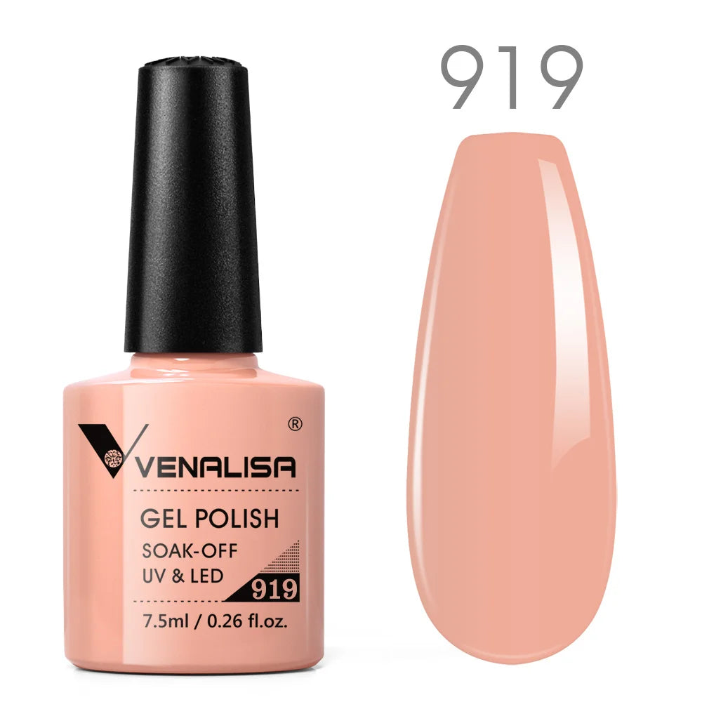 Venalisa New 7.5ml Neon Gel Nail Art Manicure Soak Off Camouflage Natural Nude Color Silicone Nail Gel Polish Lacquer Varnishes
