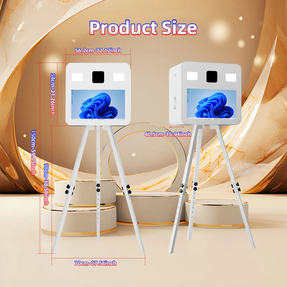Camera Touch Screen Dslr Photo Booth Portable  21.5 Inch Selfie Photo booth Machine DSLR Booth for Wedding Party.