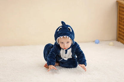 MICHLEY Winter Baby Strampler Mit Kapuze Flanell Cosplay Kleinkind Infant Kleidung Insgesamt Bodys Overall Kostüm Für Kinder Mädchen Junge